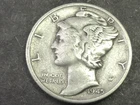 1945-S MICRO "s" MERCURY DIME