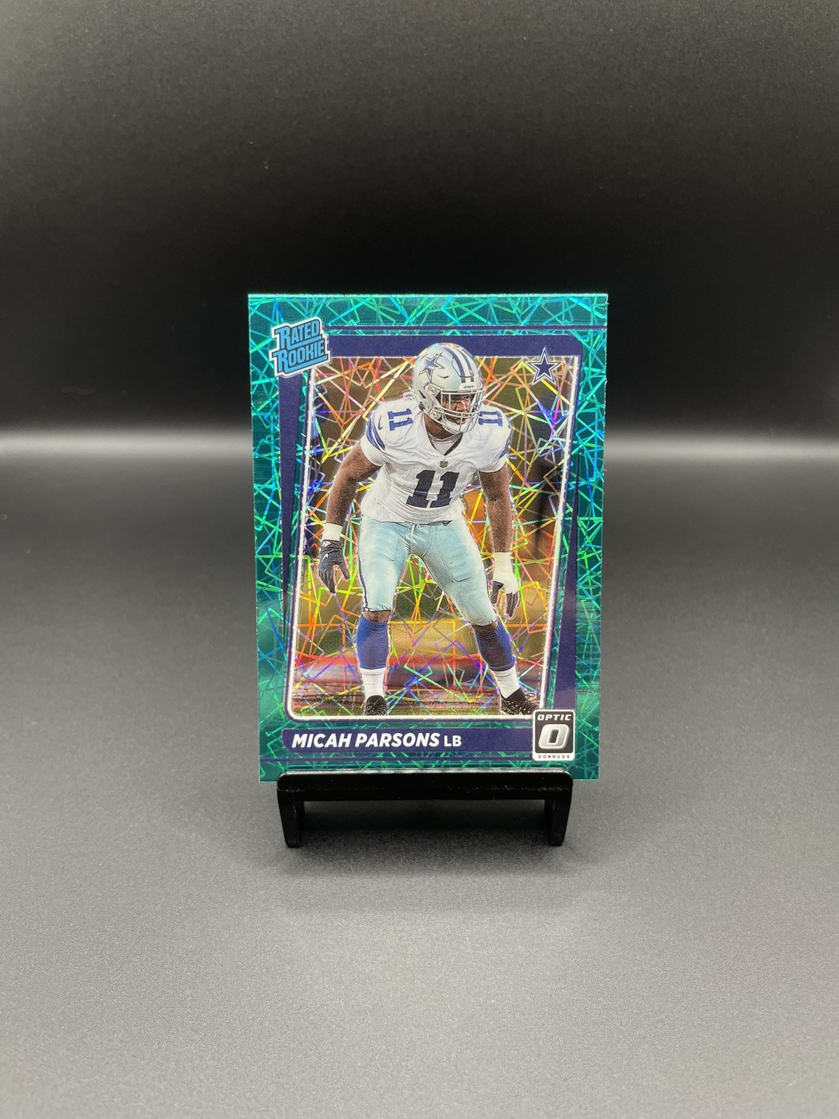 2021 Panini Donruss Optic - Rated Rookie Micah Parsons #245 Green Velocity Prizm