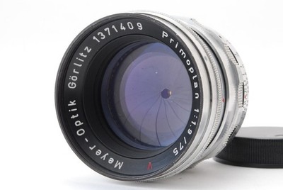 Rare! Meyer-Optik Gorlitz Primoplan Red V f/1.9 75mm Lens M42 Unique Bokeh JAPAN