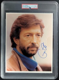 Eric Clapton Musician Signed 8x10 Music Photo PSA/DMA 9 Encapsulated AUTO LOA