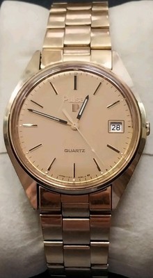 Vintage Pulsar Date Quartz Watch by Seiko Y147-8009 A1 SS Band New Battery
