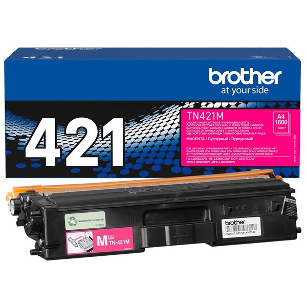 Brother TN-421 M Magenta Toner Original Ca. 1800 Seiten Rot Tn 421 M-image