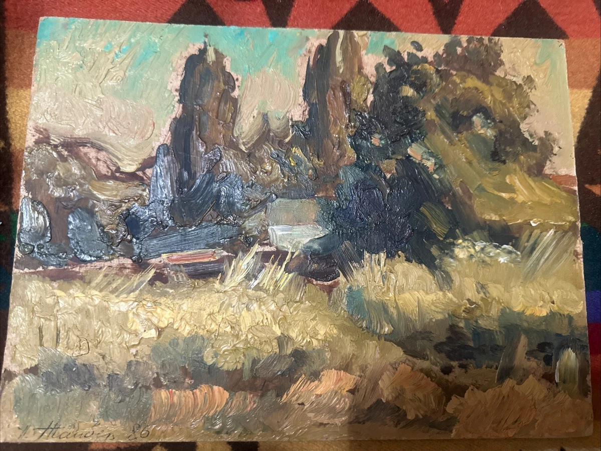 油画印象派风景艺术绘画| eBay