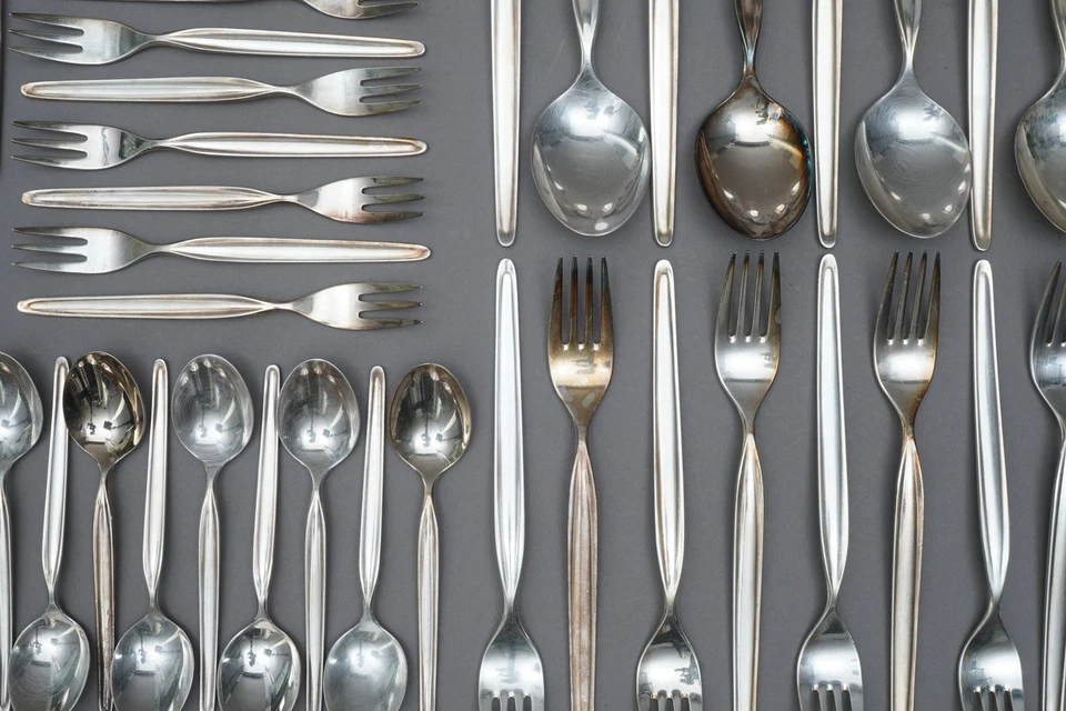 WMF Set Postate Modello Zürich 90er Edizione D'Argento 69 Parti 1.117RAI - Immagine 4 di 4