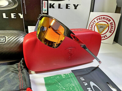 Oakley Scuderia Ferrari Carbon Blade OO9174-06 w Polarized Ruby