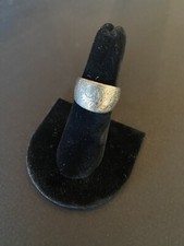 Vintage Southwest Design Sterling Silver Wide Band