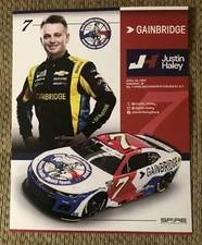 Nascar Driver #7 Justin Haley Gainbridge NC Natl Guard Charlotte 2025 Postcard