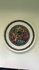 Limoges Christmas Porcelain Plate BA 388 Henri D’Arceau. L. & Fils Haute Vienne