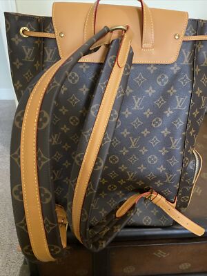 louis vuitton backpack with gold plate on front Backpack Trio - Men