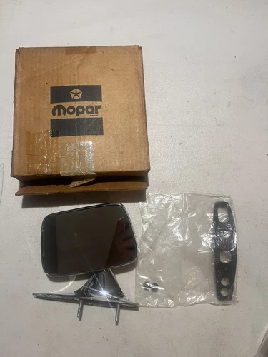 NOS Mopar Left Manual Door Mirror 1971-1973 Plymouth Dodge & Chrysler C Body OEM