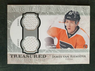2012-13 Artifacts Treasured Swatches Jerseys Blue #TSJV James van Riemsdyk