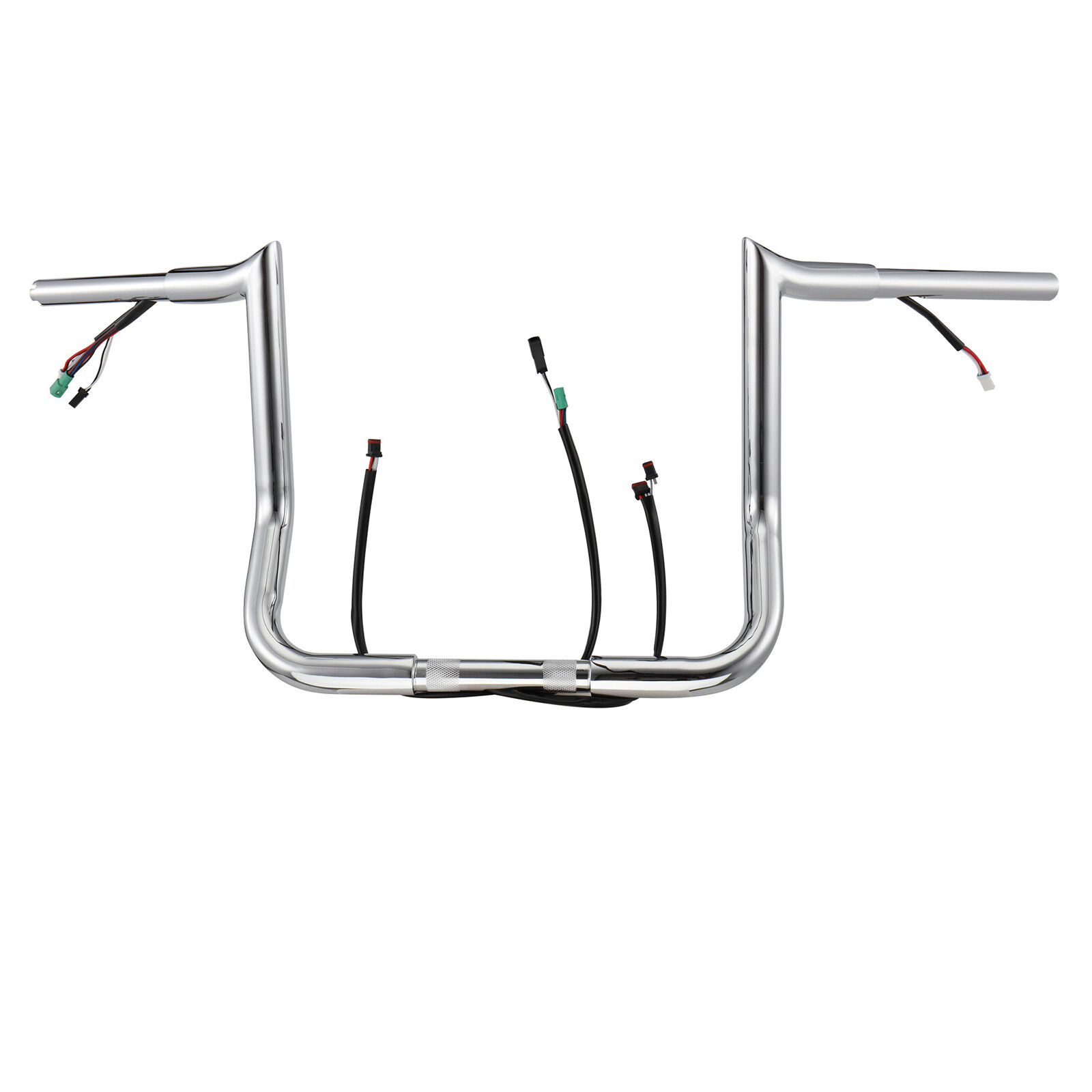 14" Prewired 1 1/4" Meathook Handlebars For Harley Street Glide Flht