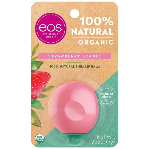 2 Pack Eos Evolution Of Smooth Strawberry Sorbet Lip Balm 0.25 Oz Each - Picture 2 of 6