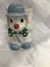 Fitz and Floyd Clown Piggy Bank Hand Painted 1979 Vintage Japan