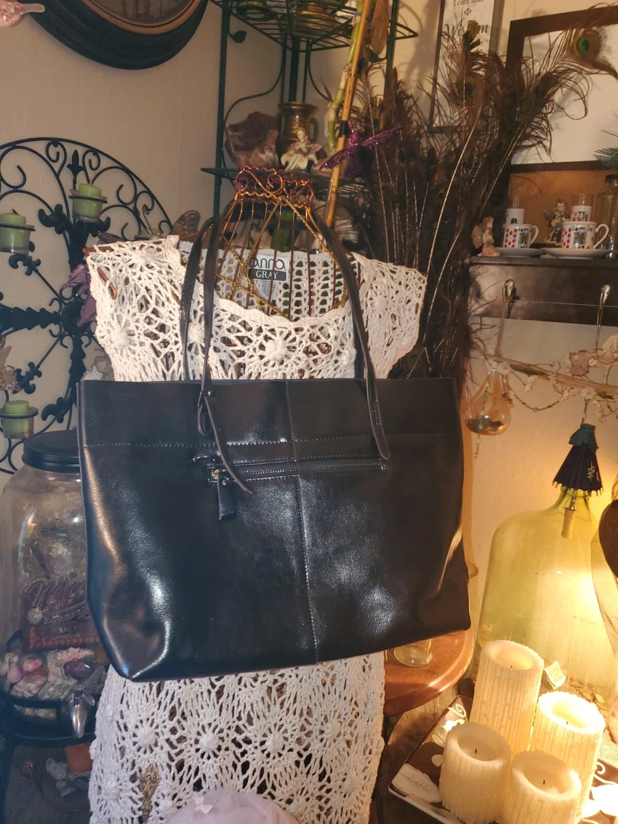 Kattee vintage shop leather tote