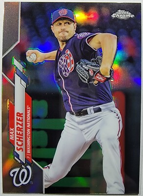 Max Scherzer 2020 Topps Chrome Refractor #139