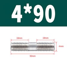 M4 20-250MM DOUBLE END THREADED STUD BAR ROD BOLTS SCREWS A2 304 STAINLESS STEEL