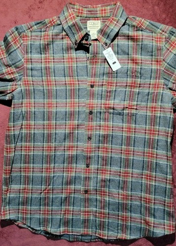Buy LL Bean Scotch Plaid Flannel Shirt 