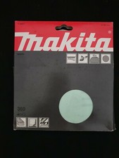 Image of 10x Makita Hook & Loop Orbital Sanding Discs Green Wood P360 Grit 180mm