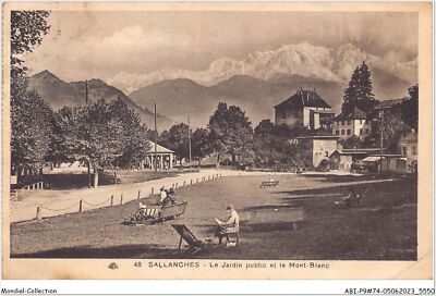 ABIP9-74-0749 - SALLANCHES - Le Jardin Public Et Le Mont Blanc