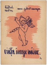 Romania, 1940's, Bucharest - "Teatrul Nostru" Theatre Programme / Advertising