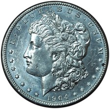 1904-O Morgan Dollar Proof-like BU Condition - Bright White Highly Reflective