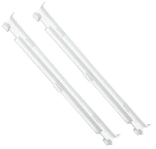 2-Pack Crisper Drawer Slide Rails for Whirlpool Refrigerator Replacement Parts