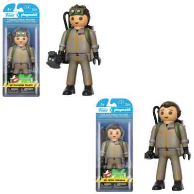 SET OF 2 Ghostbusters Playmobil Funko Figure Toy Raymond Stantz - Peter Venkman