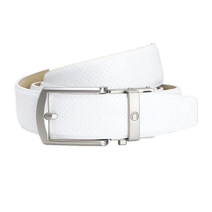 Cinturones de Cuero Cinturón De Golf Blanco para hombres