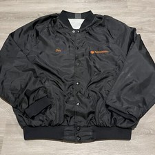 Vintage Black & Decker Satin Bomber Jacket Size XL 80s USA Made