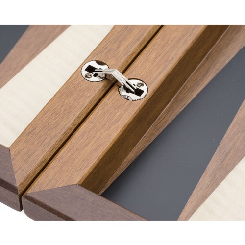 The Dal Negro Walnut Deluxe Backgammon Set - Picture 8 of 8