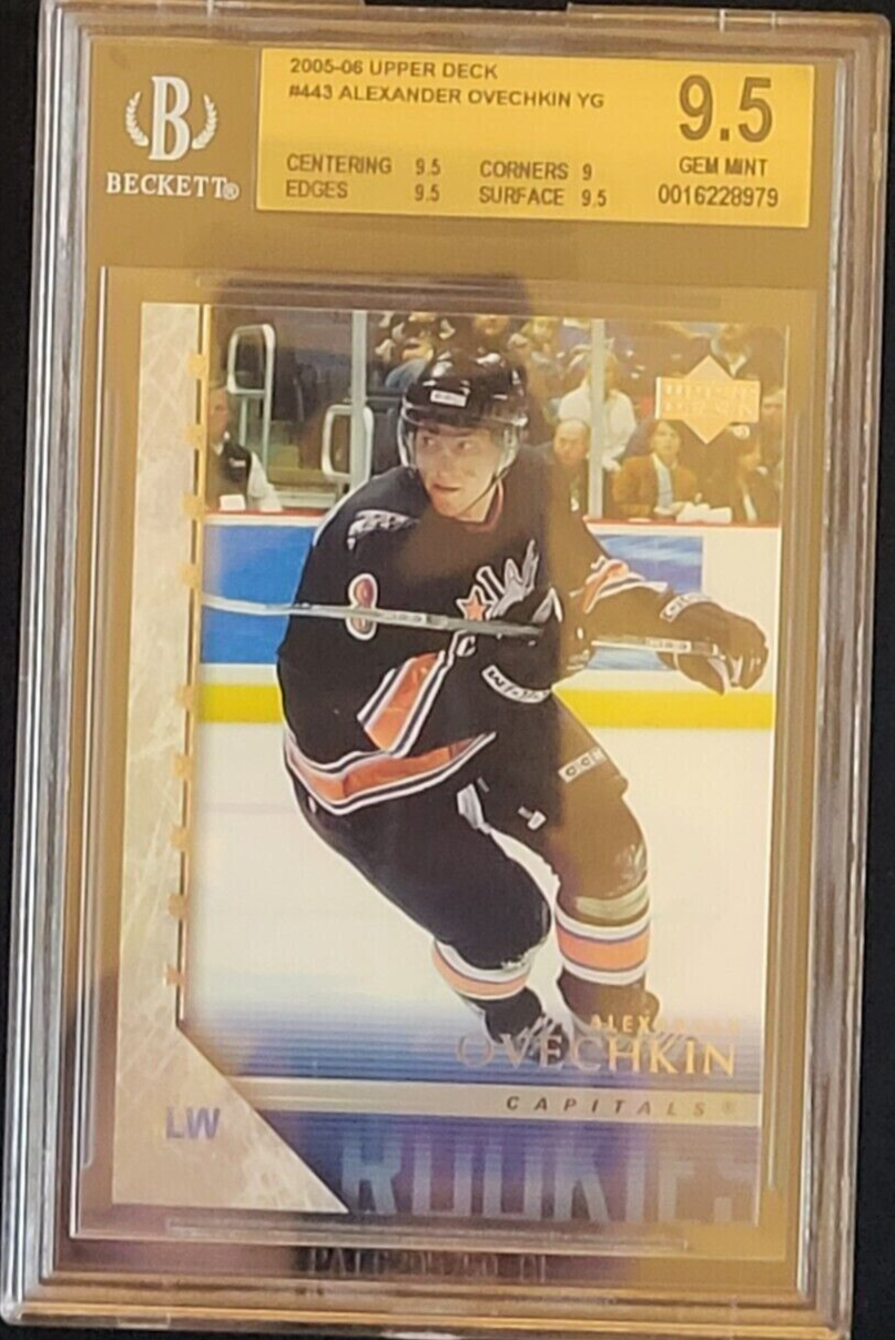 2005 Alex Ovechkin Young Guns Rookie RC Capitals BGS 9.5 Gem Mint