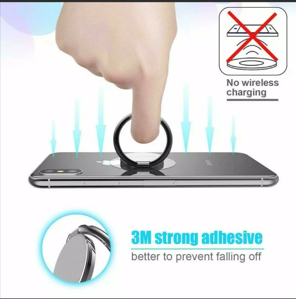 Mobile Phone Ring Holder Finger Ring Kick Stand Magnetic Lamicall - Image 3 of 4
