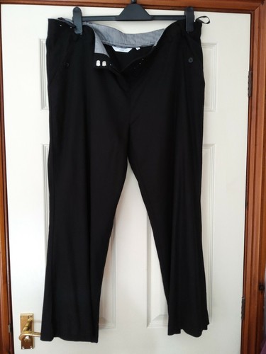 New Look Size 18 Wide Leg Black Linen 