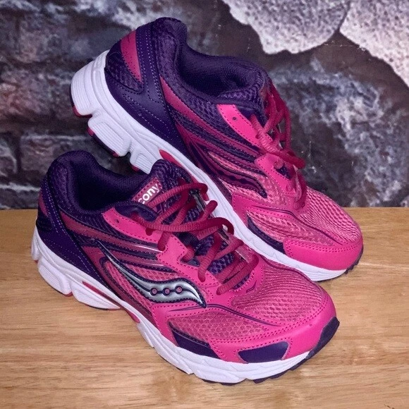 Saucony Cohesion 9 Women s Girls Pnk Purple Running Shoes Size 5.5M