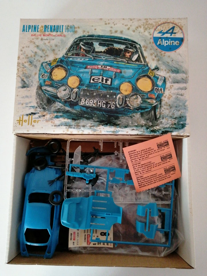 HELLER 1/24 ALPINE 1600 S RALLY MONTE CARLO REF.L761 KIT MONTAGGIO OBSOLETO - Immagine 2 di 4