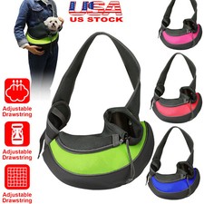 Dog Carrier Sling Bag Pet Puppy Backpack Travel Tote Mesh Hands Free Shoulder US