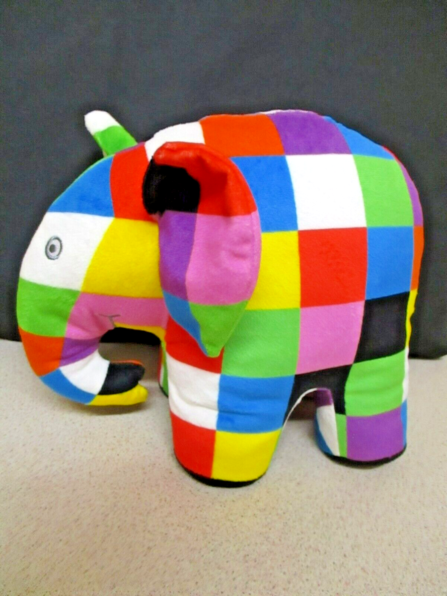 Elmer The Rainbow Elephant Elmer Soft Plush Kids Toy