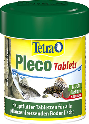 Tetra Pleco Tablets 120 Grünfutter-Tabletten Spirulina Bodenfische Welsfutter