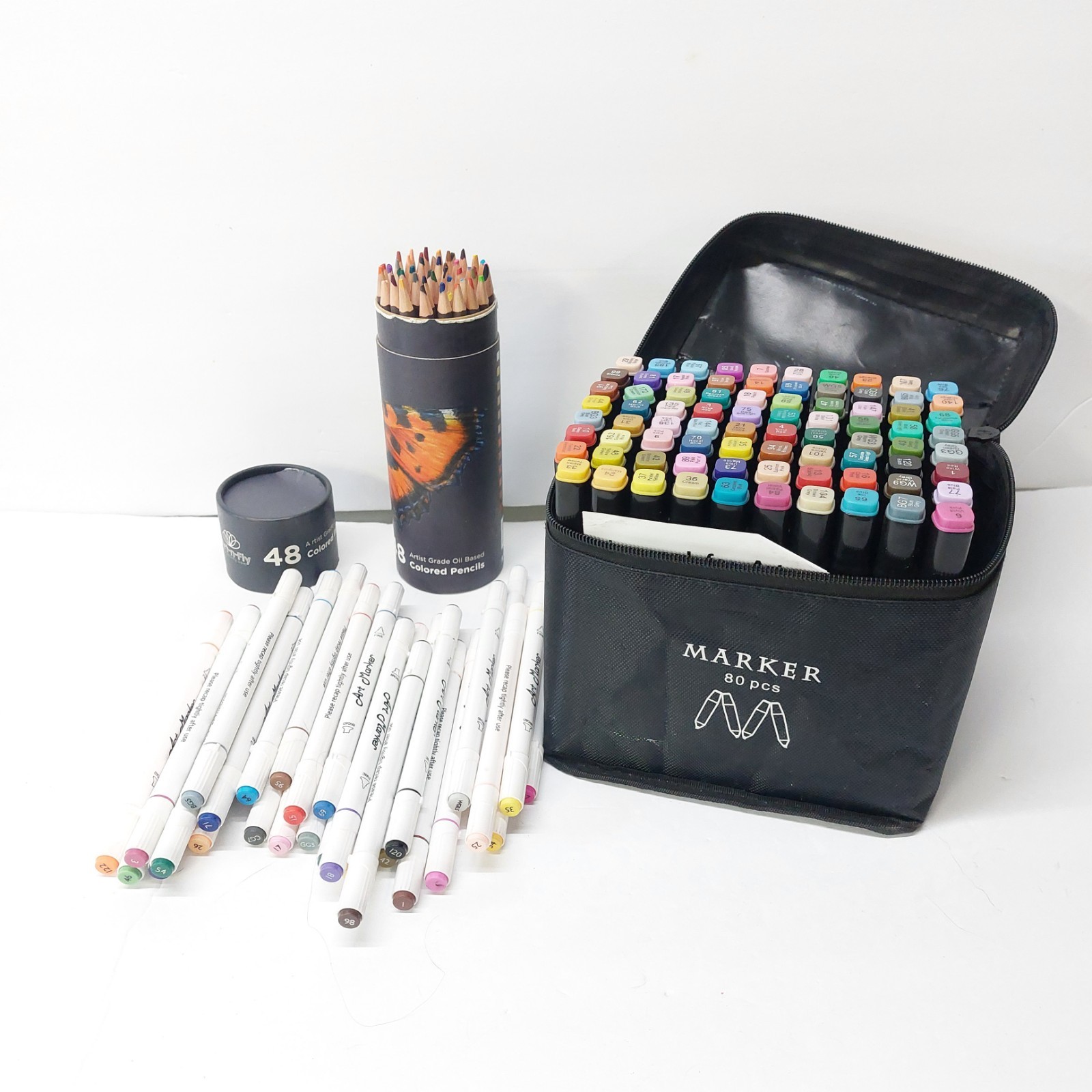 & 48pc Artist Grade Oil Colored Pencil Lot
