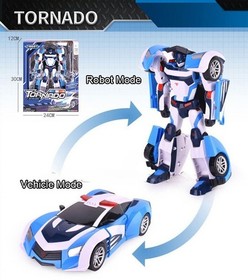 Tobot V Tornado Athlon Police Car Transforming Robot Vehicle Action Figure Toy