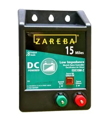 EDC15M-Z 15-Mile Battery Operated Low Impedance Electric Fence Charger, Black