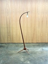 1950s Bridge Floor Lamp by Severin Hansen Jr for Haslev Mobelsnedkeri in beech