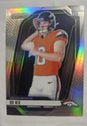 2024 Prizm Football.  Bo Nix Silver Variation Rookie.  Denver Broncos