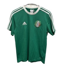 adidas Mexico National Team Climalite Soccer Jersey Green White Jared borgetti S