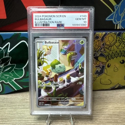 PSA 10 Bulbasaur 143/142 Sv07: Stellar Crown Holo