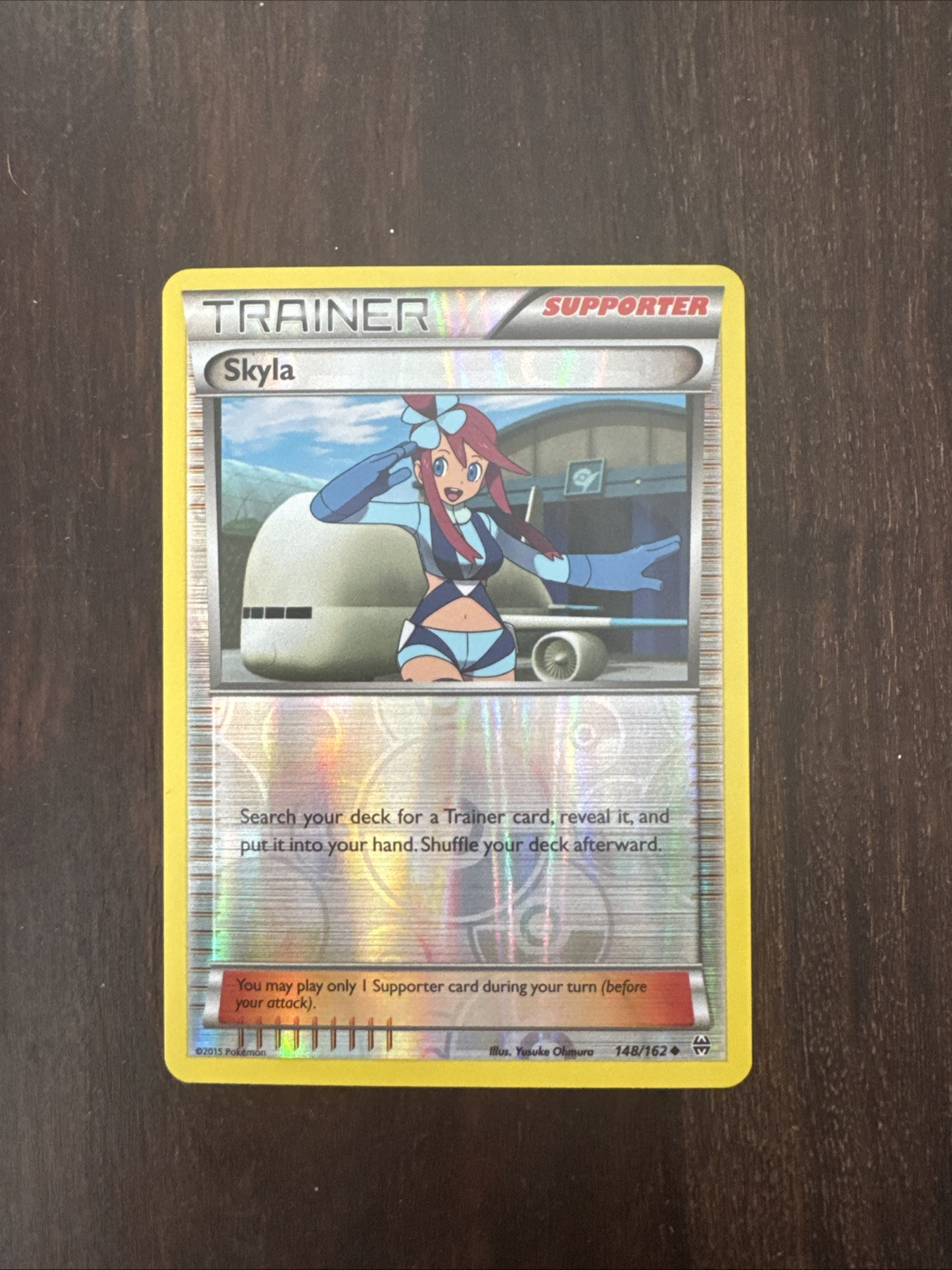 Pokemon TCG Card 2015 Breakthrough  - Skyla 148/162 Reverse Holo NM