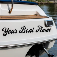 Personalized Boat Name Stickers – Customizable Decals in Various Sizes