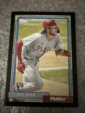 2021 Topps Update Alec Bohm 1992 Redux RC Black Border Rookie #5/25 Phillies