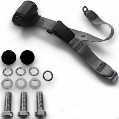 SJS Carstyling 3-Point Automatic Seat Belt Gray 30 cm for Skoda 130 Coupe